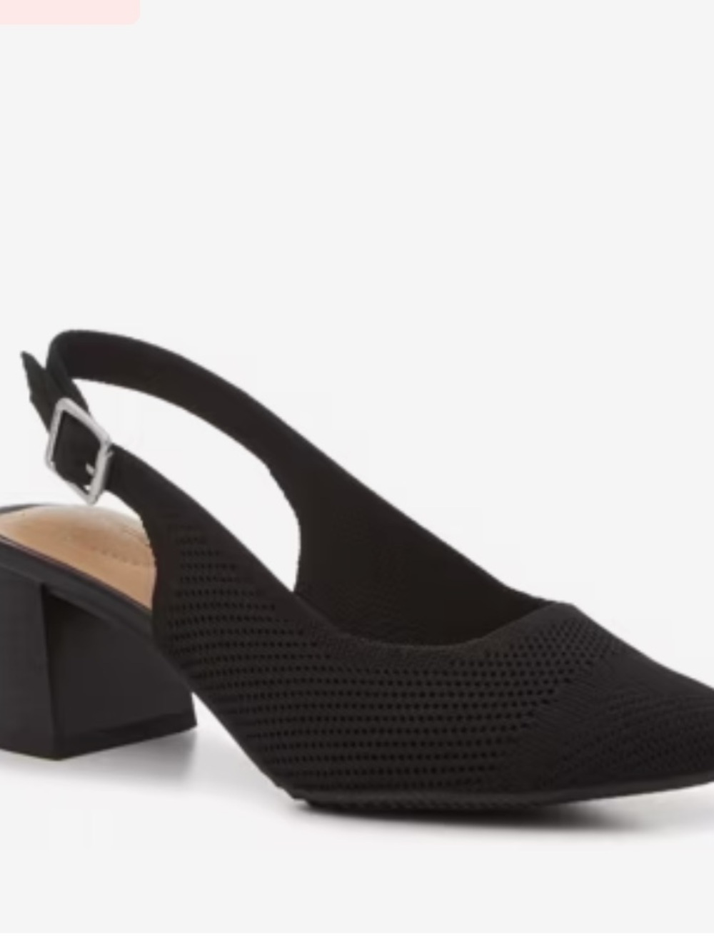 Hush Puppies Gipsy Black Pointed-Toe Slingback pumps